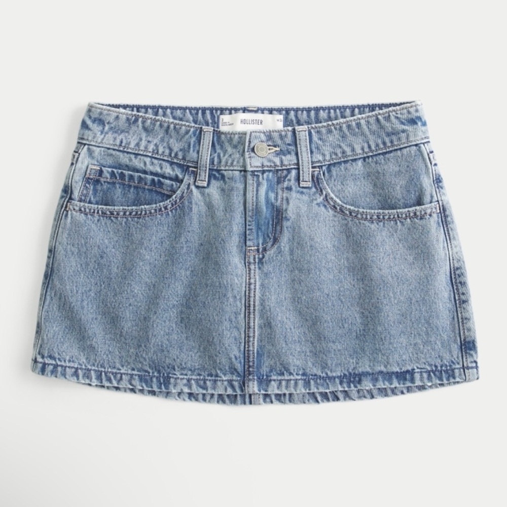 NWT Low Rise Denim Mini Skort - Light